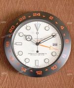 Best Quality Rolex Explorer II Replica Wall Clocks Black Case White Face